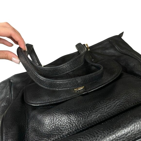 Tory Burch Black Clay Shopper Tote Pebble Leather - Picture 4 of 15